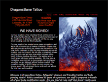 Tablet Screenshot of dragonsbanetattoo.com